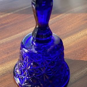 Elegant Blue Glass Bell